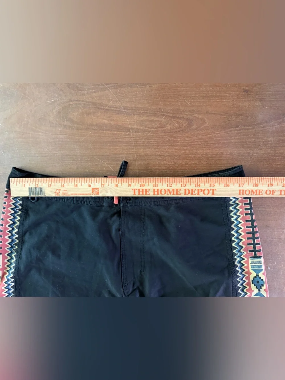 Roark The Passage Boardshorts 34 Southwestern Tribal Surf Shorts Black